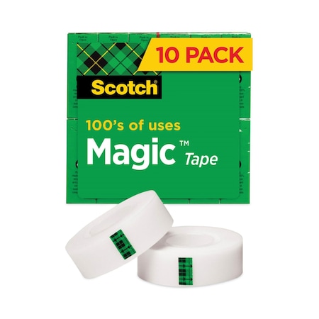 Scotch Magic Tape, 3/4 x 1000 in., Clear, PK10 810P10K